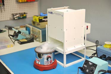 Extractor de humos de crisol de soldadura