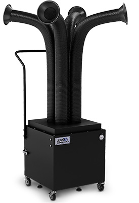 Extractor de humos para varios operarios