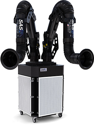 Extractor de humos para varios operarios